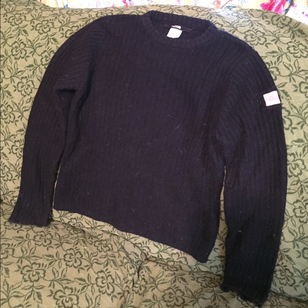 North face 100% wool sweater S